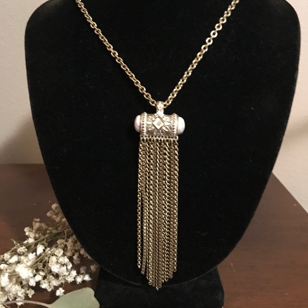 Silpada Brass Tassle Necklace